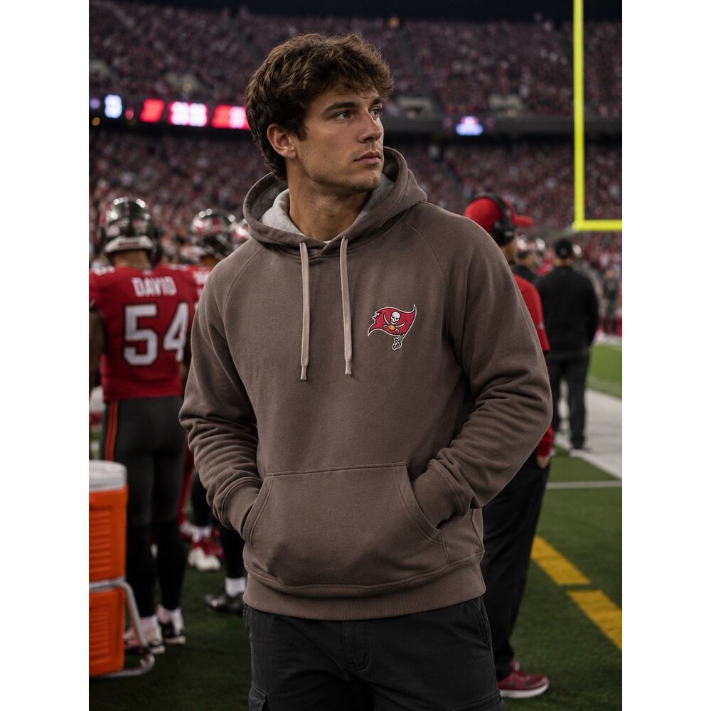 Antigua Tampa Bay Buccaneers Victory Hood Grey Hoodie Mens XL New NFL